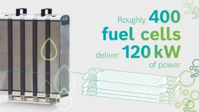 400 fuel cells and 120Kw power